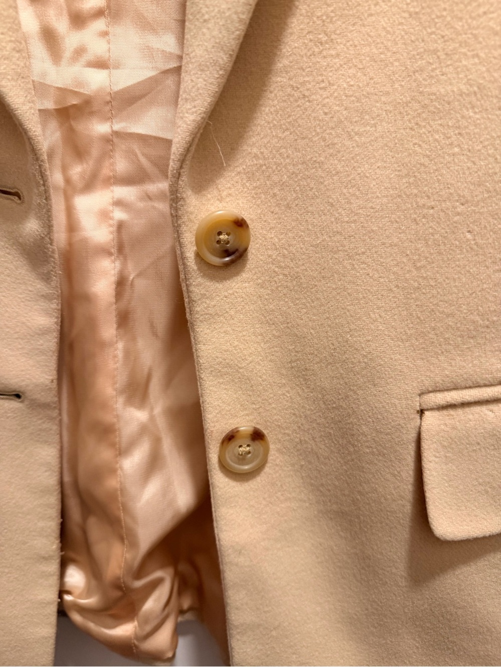 Lauren Ralph Lauren Wool Cream Blazer - Picture 3 of 5